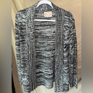 Ambiance Black & White Cardigan